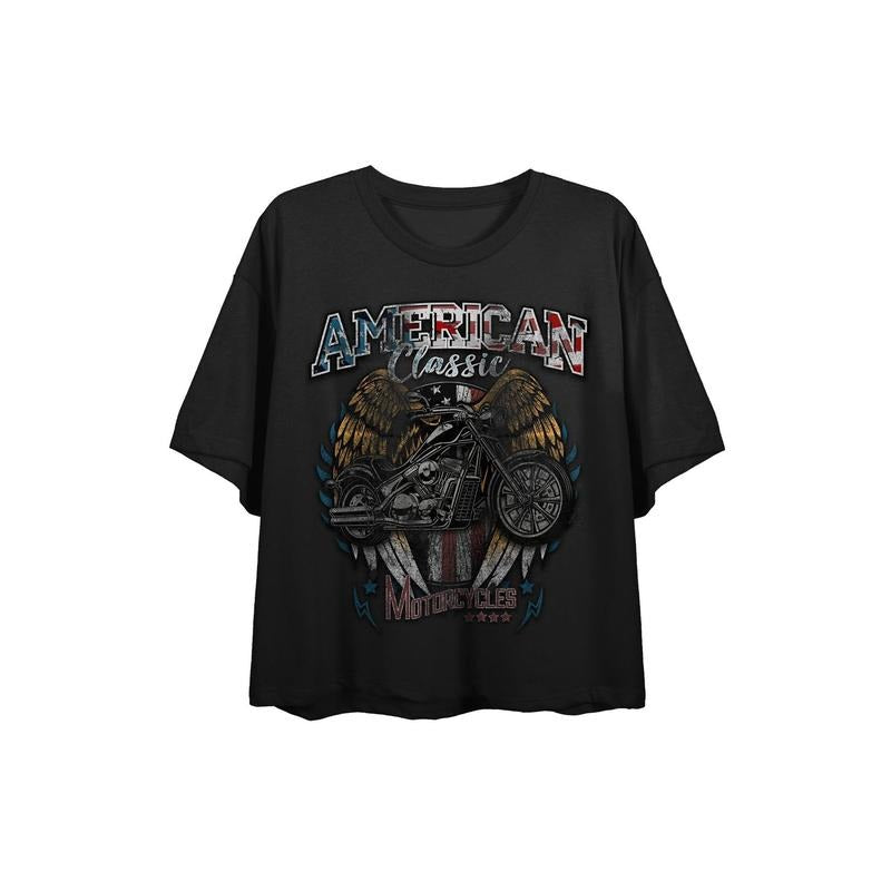 PacSun Women's Hi-Octane Customs Motorcycles Cropped T-Shirt Hoodie, Sweatshirt | PrintMintTees.com