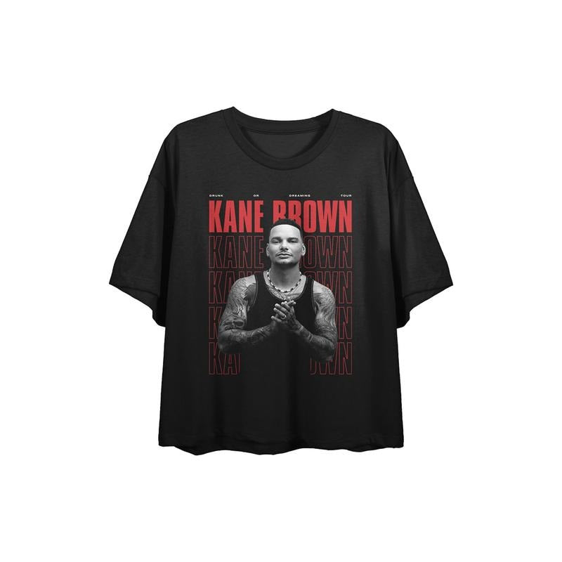 PacSun Women's Kane Brown Tour Locations Cropped T-Shirt Hoodie Sweatshirt | PrintMintTees.com
