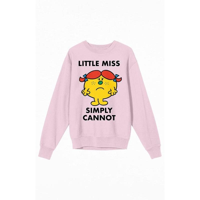 PacSun Women's Little Miss Simply Cannot Crew Neck Sweatshirt Shirt Hoodie | PrintMintTees.com