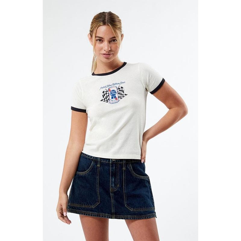 PacSun Women's Pabst Blue Ribbon T-Shirt Hoodie, Sweatshirt | PrintMintTees.com