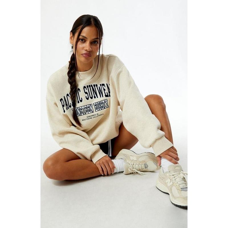PacSun Women's Pacific Sunwear 1980 Crew Neck Sweatshirt Shirt Hoodie | PrintMintTees.com
