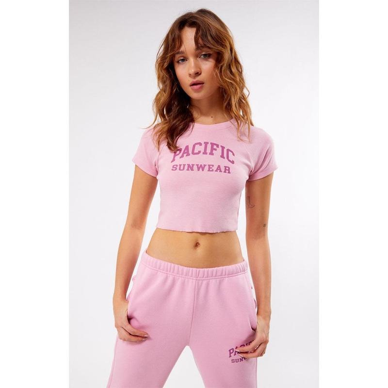 PacSun Women's Pacific Sunwear Arch Raglan T-Shirt Hoodie, Sweatshirt | PrintMintTees.com