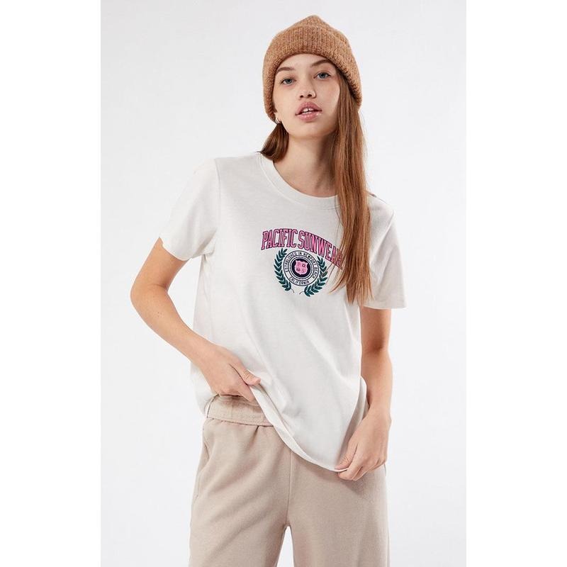 PacSun Women's Pacific Sunwear Crest Relaxed Vintage T-Shirt Hoodie, Sweatshirt | PrintMintTees.com