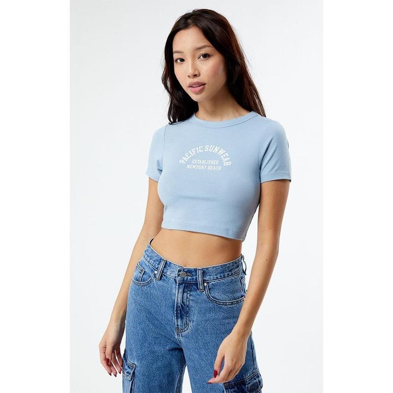 PacSun Women's Pacific Sunwear Newport Beach Baby T-Shirt Hoodie Sweatshirt | PrintMintTees.com