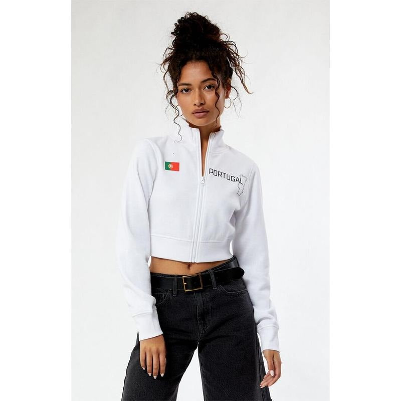 PacSun Women's Portugal Mock Neck Full Zip Sweatshirt T-Shirts, Hoodie | PrintMintTees.com