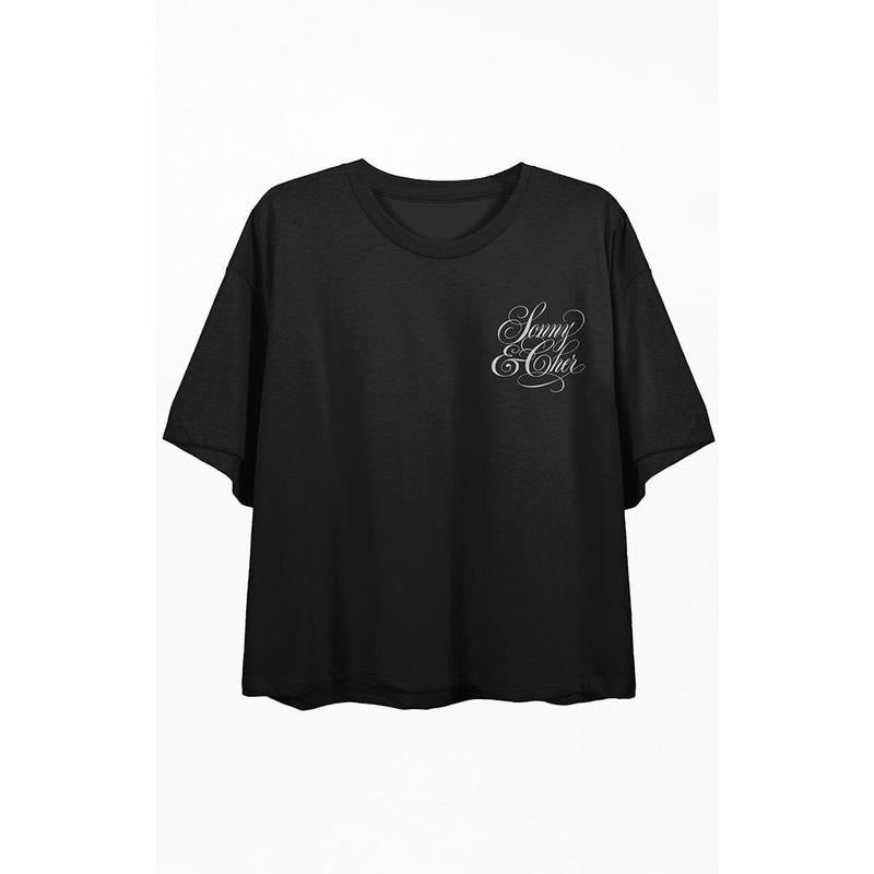PacSun Women's Sonny & Cher Two Of Us Cropped T-Shirtstyle{n002}2 T-Shirts, Hoodie, Sweatshirt | PrintMintTees.com