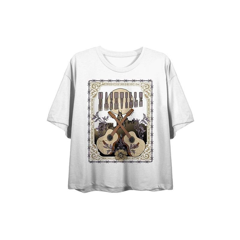 PacSun Women's Vintage Country Nashville Cropped T-Shirt Hoodie, Sweatshirt | PrintMintTees.com