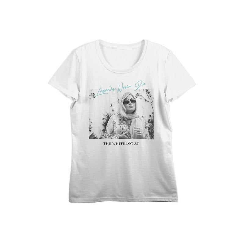 PacSun Women's White Lotus Tanya McQuoid Legends Never Die T-Shirt Hoodie Sweatshirt | PrintMintTees.com