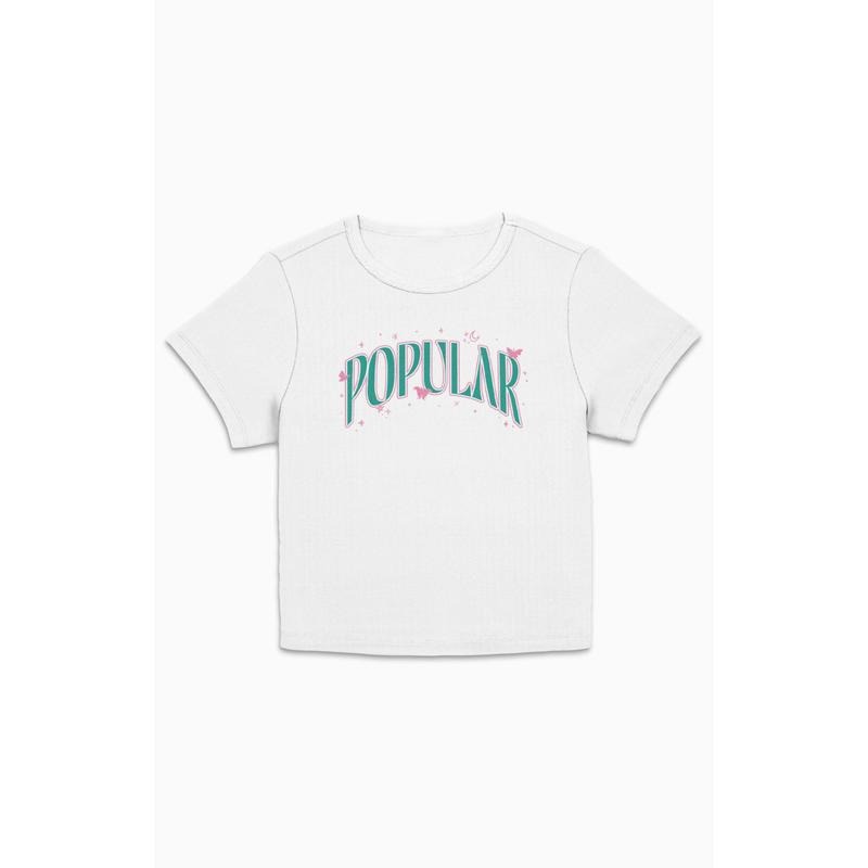 PacSun Women's Wicked Arched Popular Text Cropped T-Shirt Hoodie, Sweatshirt | PrintMintTees.com