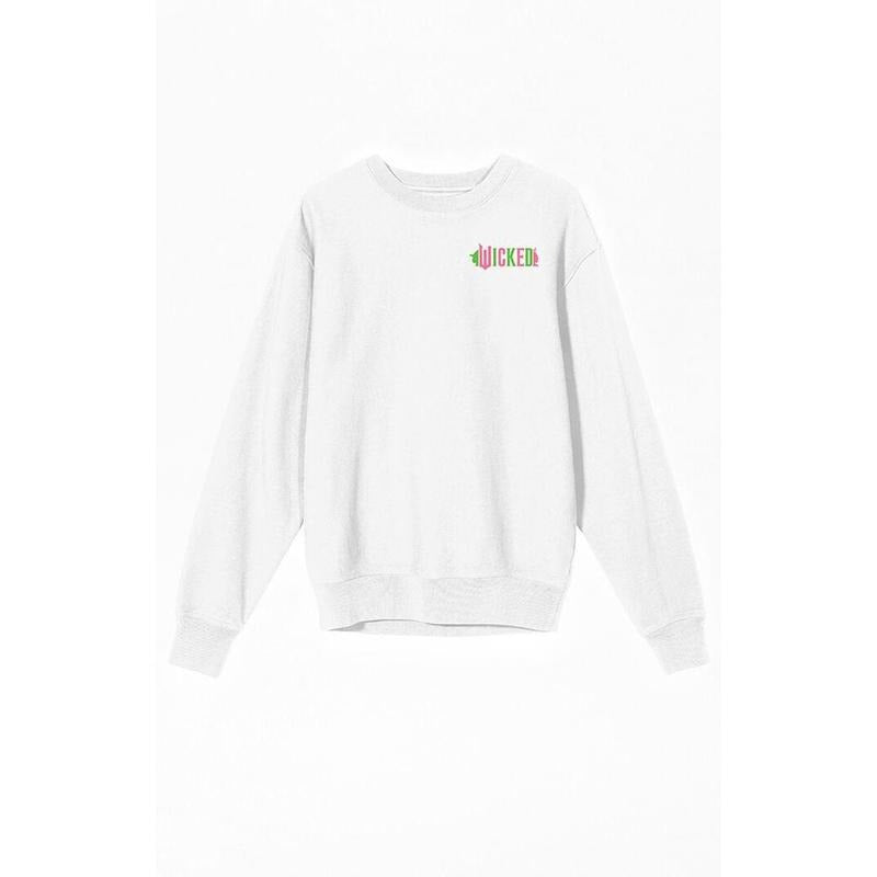 PacSun Women's Wicked Part One Elphaba & Glinda Crew Neck Sweatshirt Shirt Hoodie | PrintMintTees.com