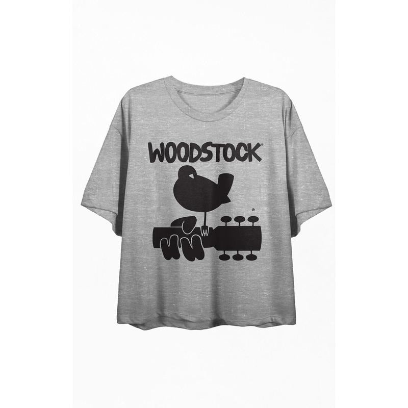 PacSun Women's Woodstock Cropped T-Shirt Hoodie Sweatshirt | PrintMintTees.com