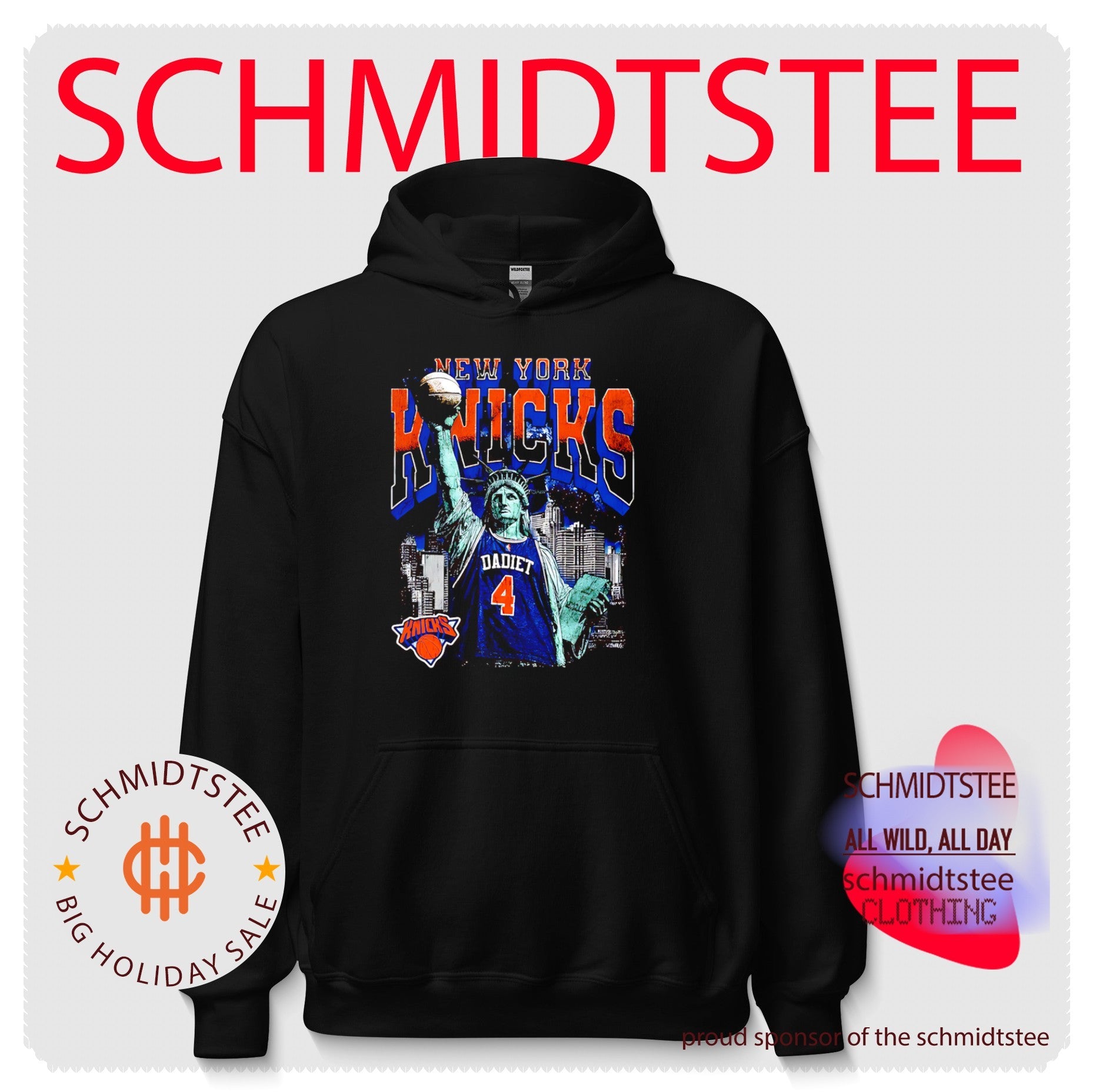 Pacome Dadiet New York Knicks Statue Of Liberty vintage shirt