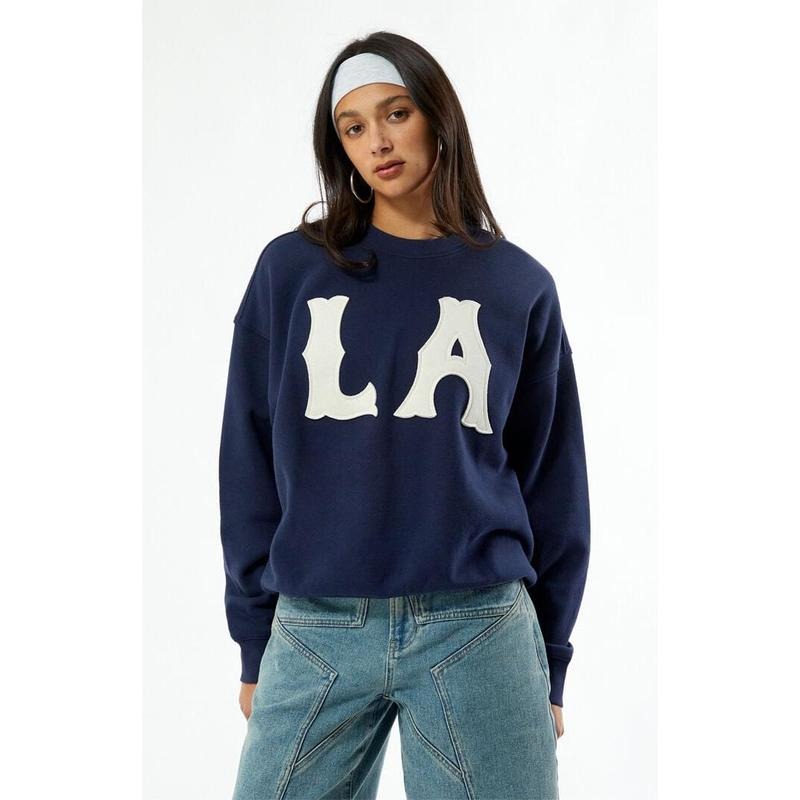 Pacsun Women's LA Crew Neck Sweatshirt T-Shirts, Hoodie | PrintMintTees.com