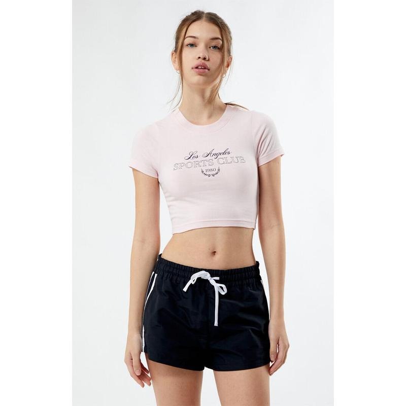 Pacsun Women's Los Angeles Sports Club Baby T-Shirt Hoodie, Sweatshirt | PrintMintTees.com