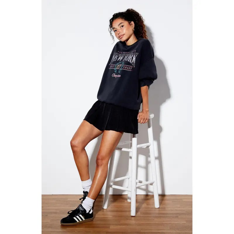 Pacsun Women's New York Football Crew Neck Sweatshirt Shirt Hoodie | PrintMintTees.com