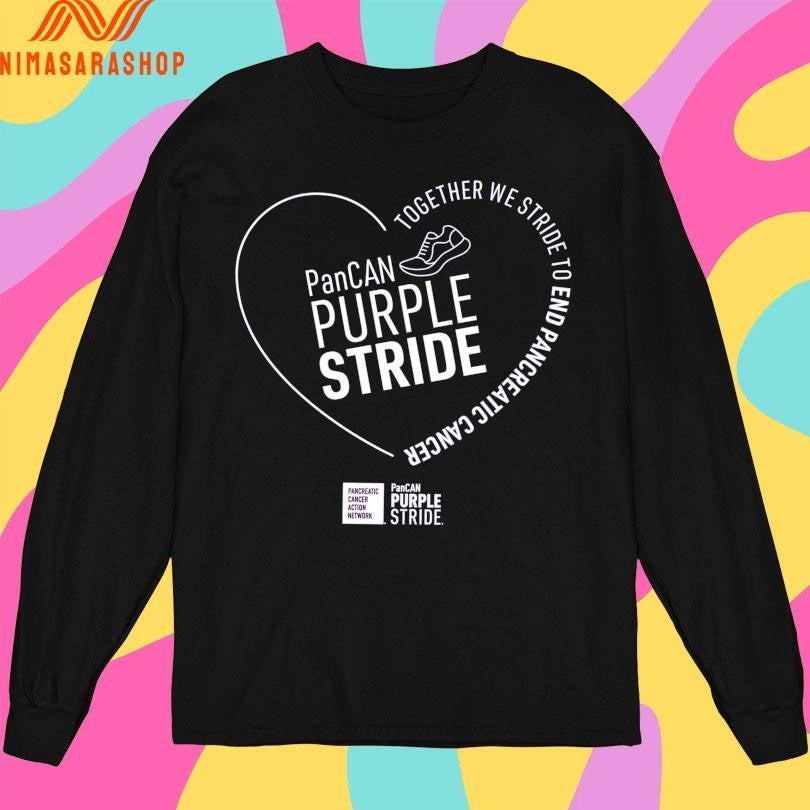 Pancan Purplestride Together We Strive To End Pancreatic Cancer Shirts