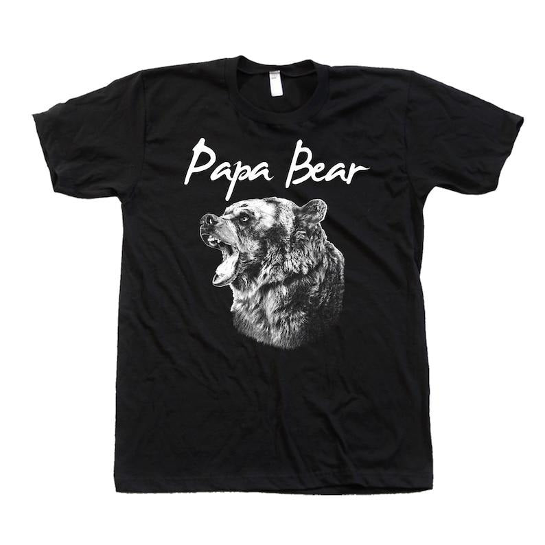Papa Bear Tshirt for Men Gift for Dad Graphic Tee Gift for Men Shirt Animal T-shirt Gift for Granpa Hoodie Sweatshirt
