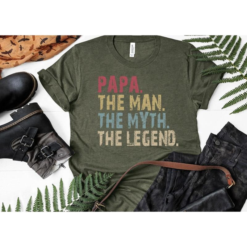 Papa Shirt Father Shirt Father's Day Shirt Funny Father Shirt Father's Day Gift TK43GN Hoodie Sweatshirt | PrintMintTees.com
