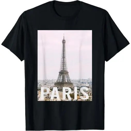 Paris - Eiffel Tower - Aesthetic Design - Classic T-Shirt Made in USA Hoodie Sweatshirt | PrintMintTees.com