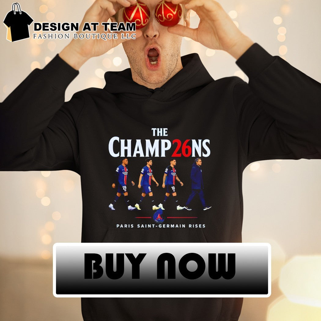 Paris Saint-Germain Rises Champions 2026 Abbey Road shirt