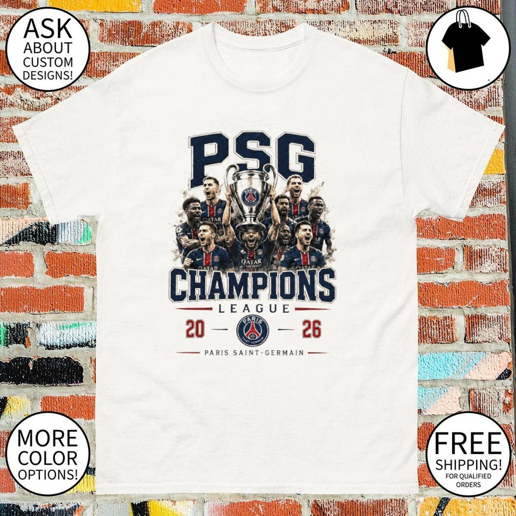 Paris Saint Germain UCL Champions Football PSG Trophy shirt
