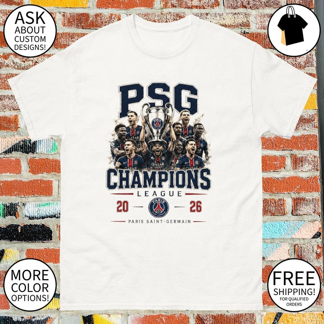Paris Saint Germain UCL Champions Football PSG Trophy shirt