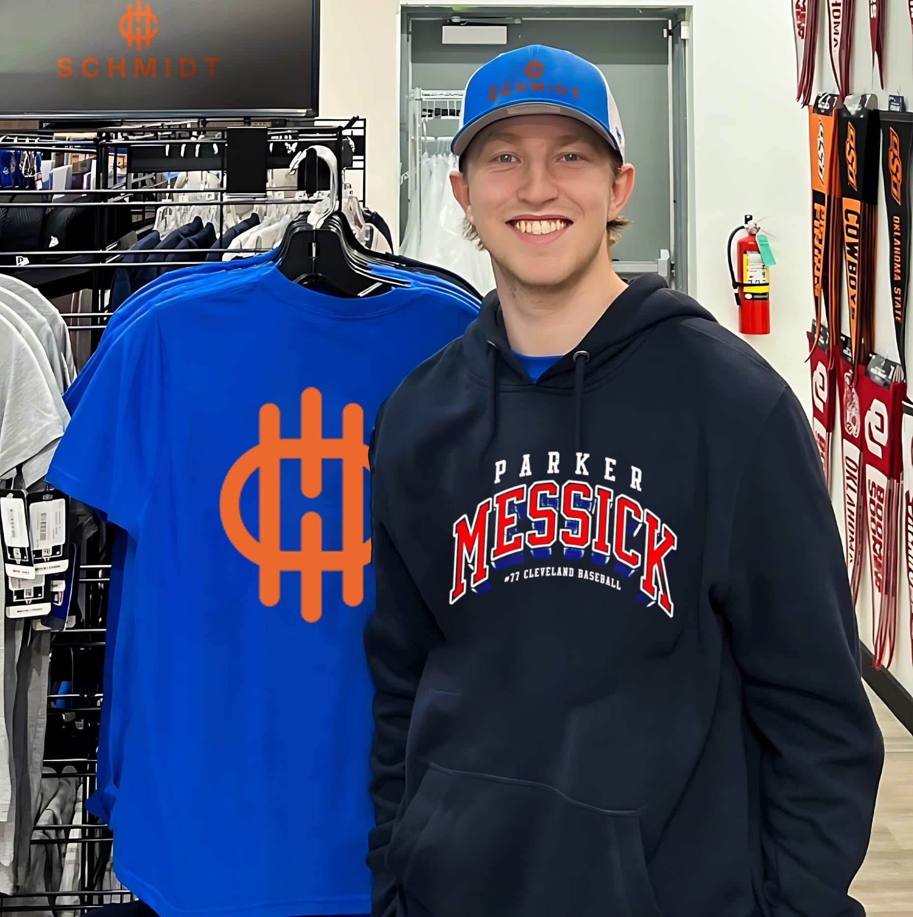 Parker Messick Cleveland Guardians Collegiate Arch shirt