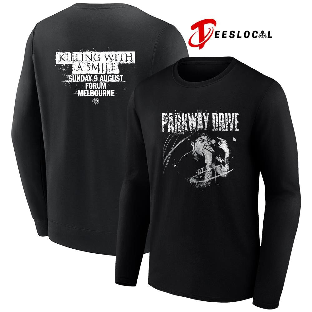 Parkway Drive Killing Horizons tour Melbourne Australia with killing with a smile shirt