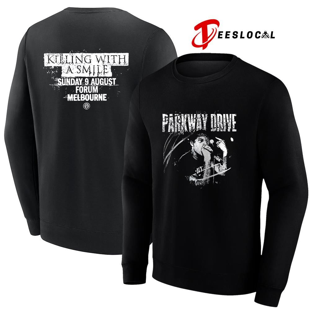 Parkway Drive Killing Horizons tour Melbourne Australia with killing with a smile shirt