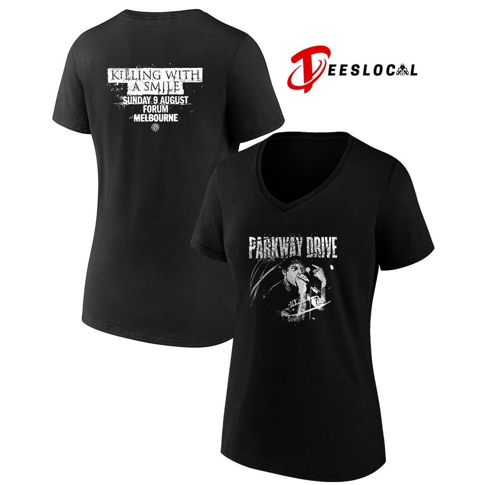 Parkway Drive Killing Horizons tour Melbourne Australia with killing with a smile shirt