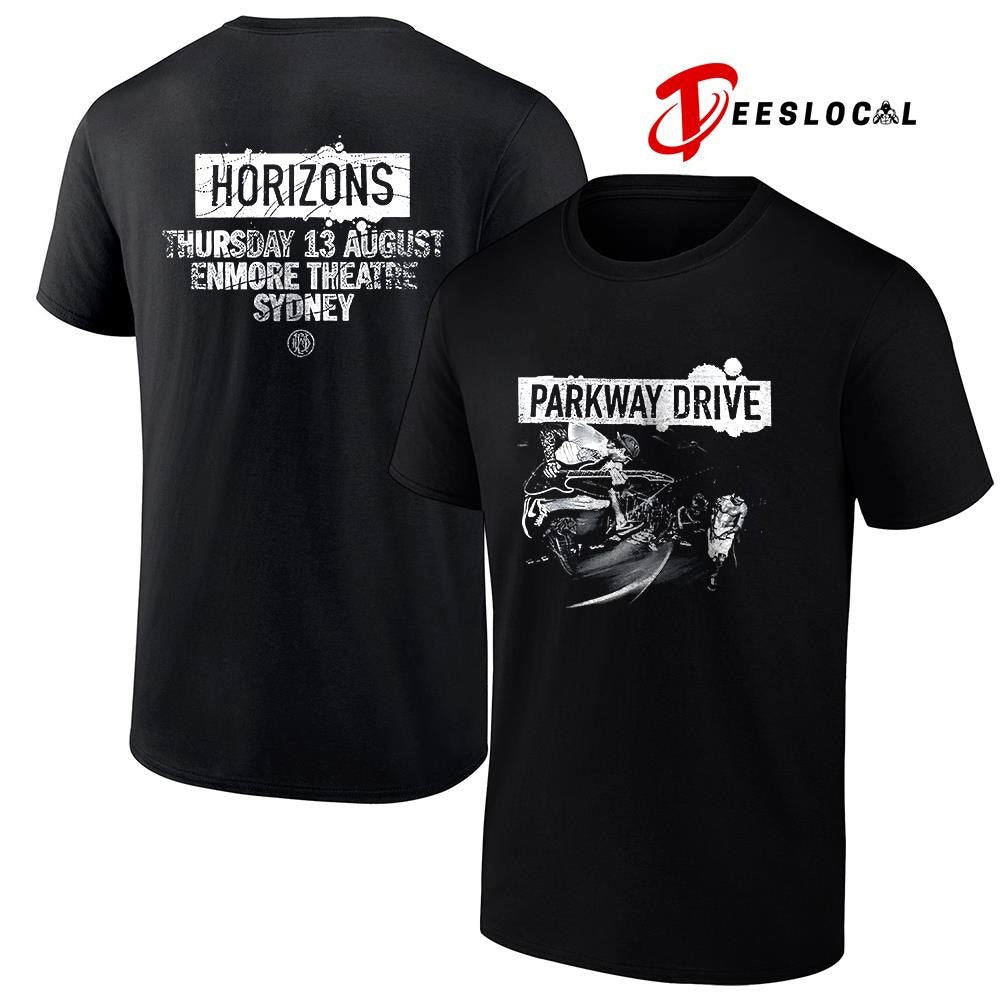 Parkway Drive Killing Horizons tour Sydney Australia Enmore Theatre with horizone shirt