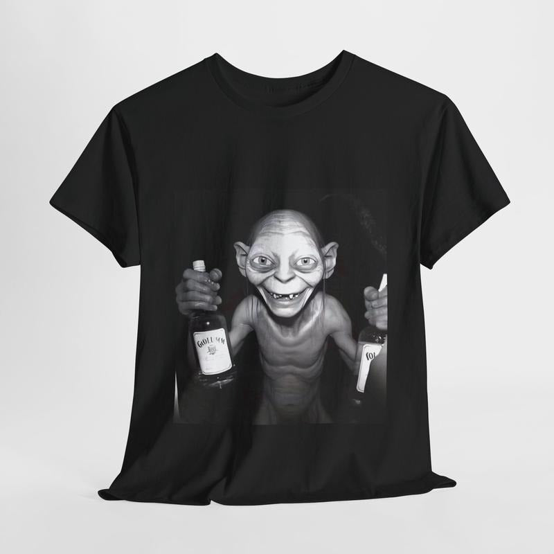 Party Hard Gollum Graphic T-Shirt - Humorous Middle-earth Print Sweatshirt, Hoodie, Comfort Colors | PrintMintTees.com