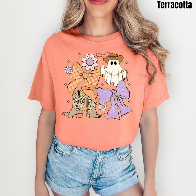 Pastel Cowgirl Ghost Collage Comfort Colors T-Shirt 'NLB' Hoodie, Sweatshirt | PrintMintTees.com