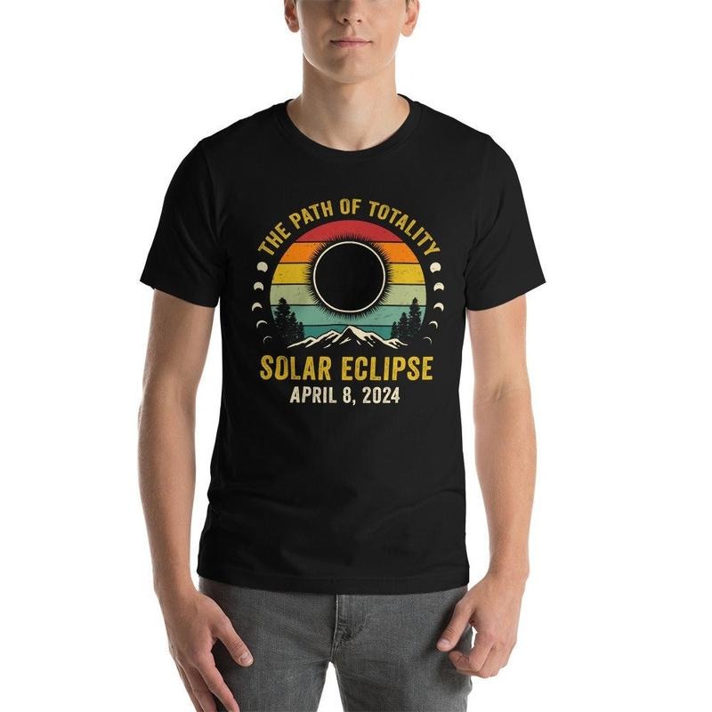 Path Of Totality Shirt, Total Solar Eclipse, April 8 2024, Solar Eclipse Tee, Unisex T-Shirt, Gifts For Besties Sister,...