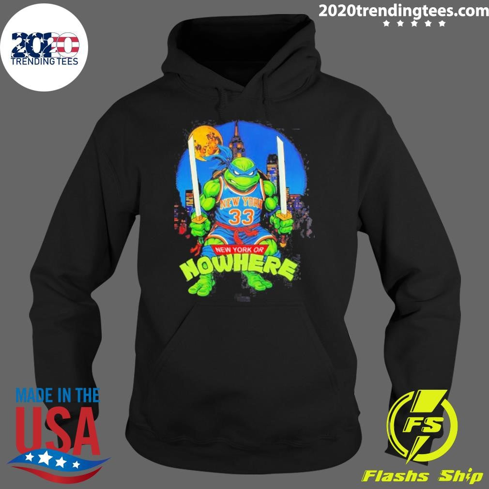 Patrick Ewing X Ninja Turtles Ny Or Nowhere New York Knicks Basketball Nba 2026 Shirt