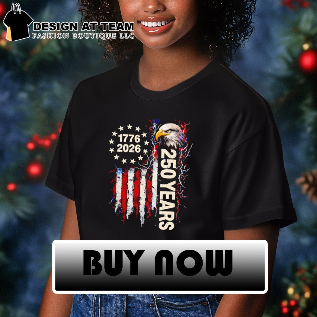 Patriotic Bald Eagle USA 250th Anniversary 1776-2026 shirt