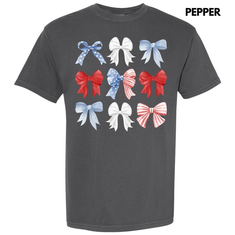 Patriotic Ribbon Collage Comfort Colors 'NLB' Shirt Hoodie Sweatshirt