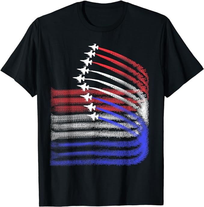 Patriotic Shirts 4th July Jet American Flag Patriotic USA Menswear Top Casual Cotton Basic Shirt Hoodie Sweatshirt