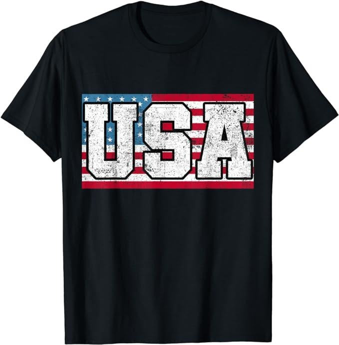 Patriotic Shirts For Men, American USA US Flag 4th of July T-Shirt Menswear Top Casual Cotton Fashion Basic Hoodie Sweatshirt