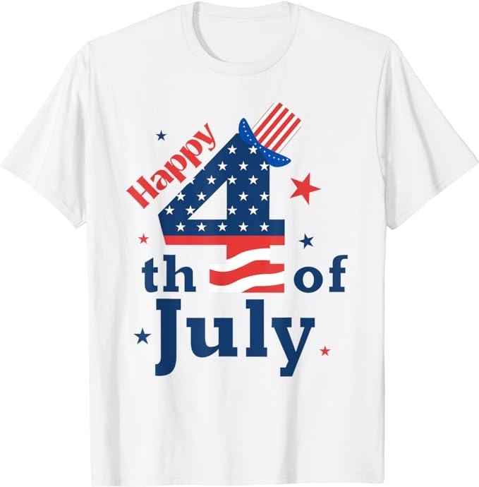 Patriotic Shirts For Men, Happy 4th Of July Patriotic American US Flag T-Shirt Menswear Casual Cotton Fashion Top Hoodie...