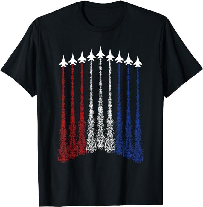 Patriotic Shirts Jet 4th July Menswear Top Casual Cotton Basic Shirt Hoodie Sweatshirt