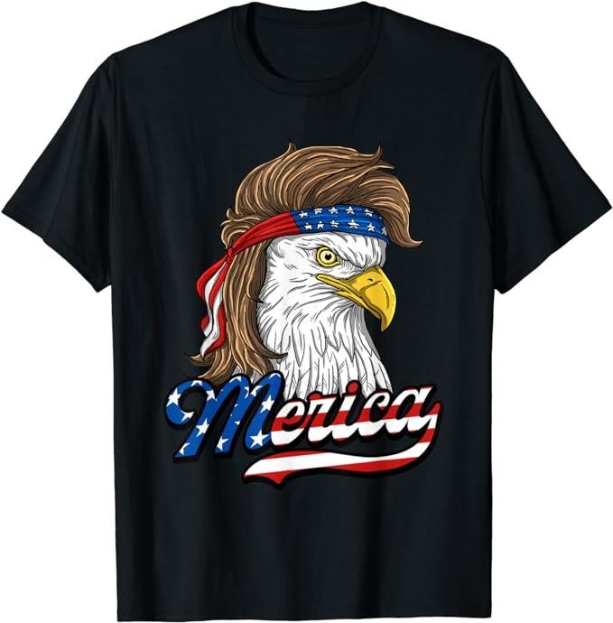 Patriotic Shirts Merica Patriotic USA Eagle Freedom 4th July Menswear Top Casual Cotton Basic Shirt Hoodie Sweatshirt