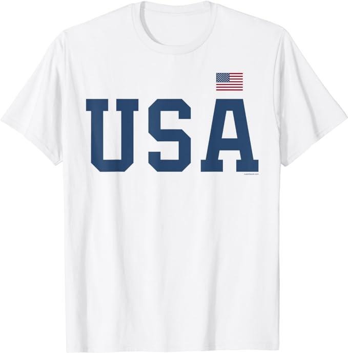 Patriotic Shirts For Men, USA Patriotic American Flag July 4th T-Shirt Menswear Casual Cotton Top Basic Hoodie Sweatshirt
