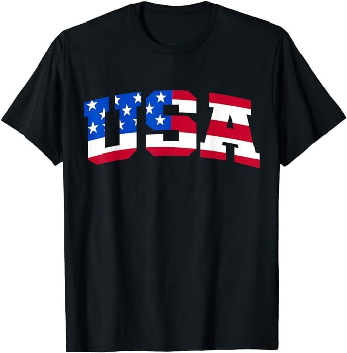 Patriotic Shirts For Men, USA T-Shirt Menswear Top Casual Cotton Fashion Basic Hoodie Sweatshirt | PrintMintTees.com