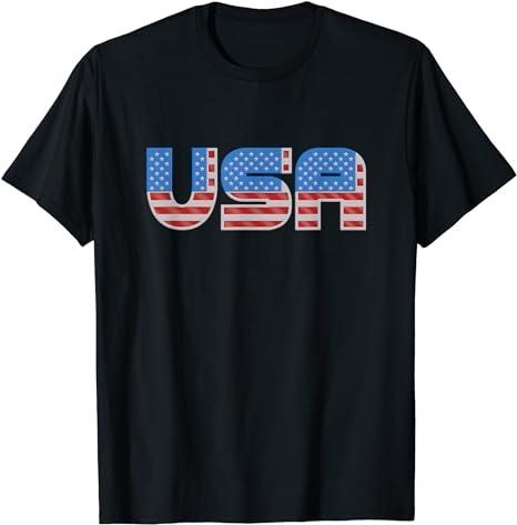 Patriotic Shirts For Men, United States of America, American Flag T-Shirt Menswear Top Casual Cotton Fashion Basic Hoodie...
