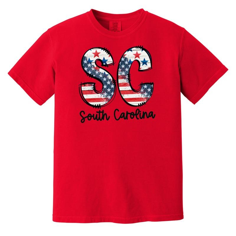Patriotic States Comfort Colors Red T-Shirts, Hoodie, Sweatshirt