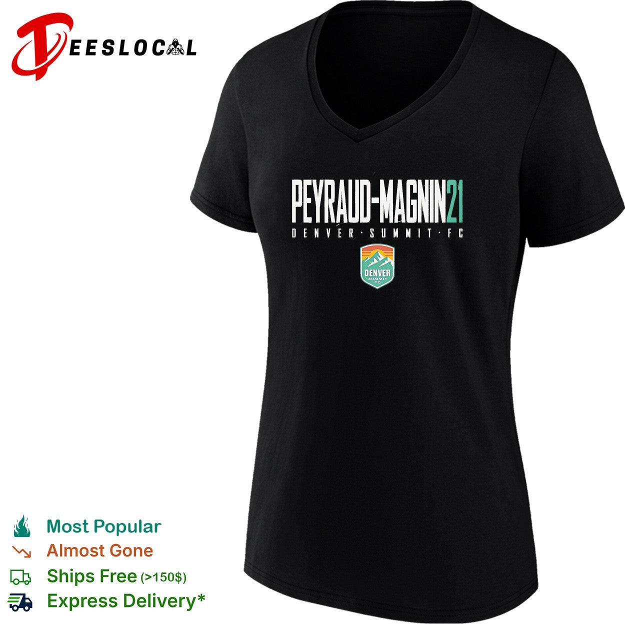 Pauline Peyraud Magnin 21 Denver Summit FC professional women’s soccer team shirt