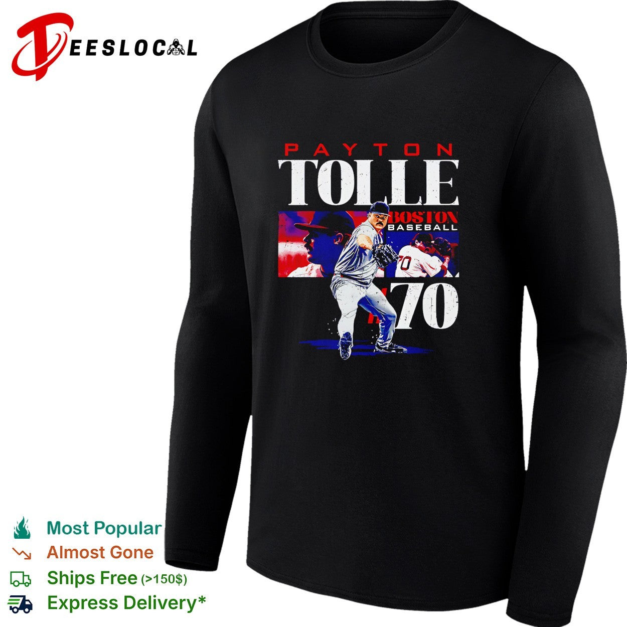 Payton Tolle Houston baseball pitching shirt