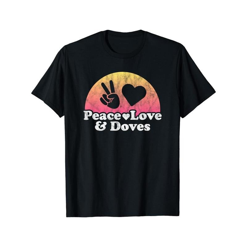 Peace Love And Doves Dove Women'S Tshirt style 02 Hoodie Sweatshirt | PrintMintTees.com