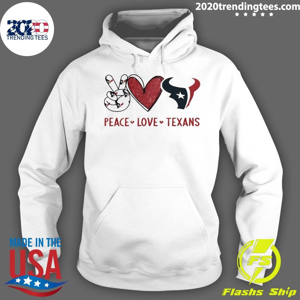 Peace Love Houston Texans Football 2026 Shirt